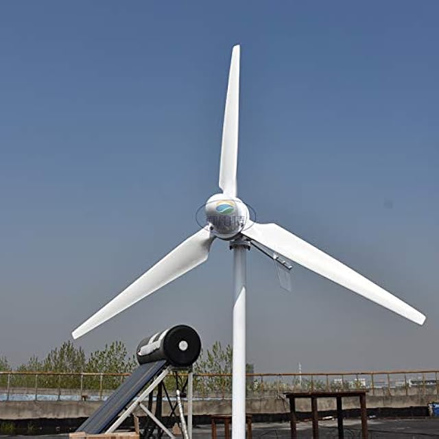 1000W 2000W Horizontal Wind Turbine Generator Windmill 24V 48v 96v 120v Axis Generator With 1KW 2KW Charge Controller Home Use High Efficient (24V, 2000W) Recensie
