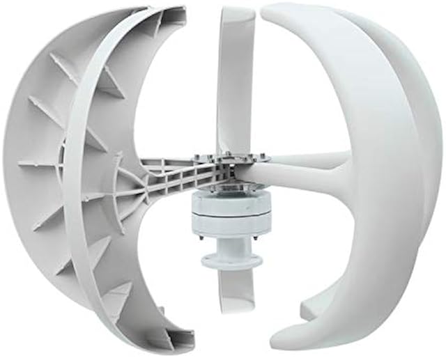 300W Lantern Type 5-Blade Vertical Axles Wind Turbine, 12V Power Generator Wind Turbine for Outdoor and Garden Recensie