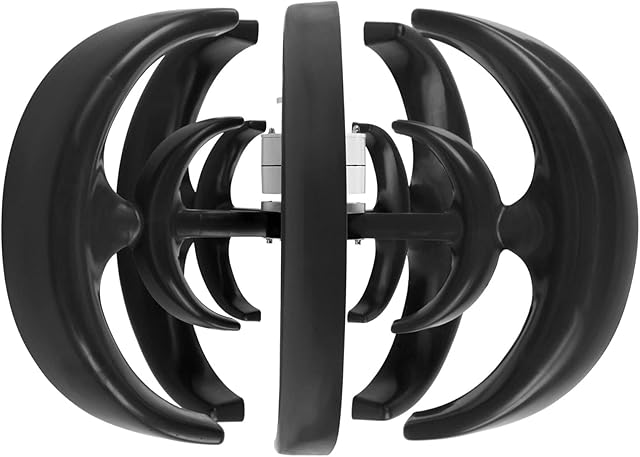 5 Blades Wind Turbine Generator Kit, 3000W 12V/24V Vertical Wind Generator Home Power Energy Kit, Lighting And More Solar And Wind Hybrid System (12V) (12V) (12V) Recensie