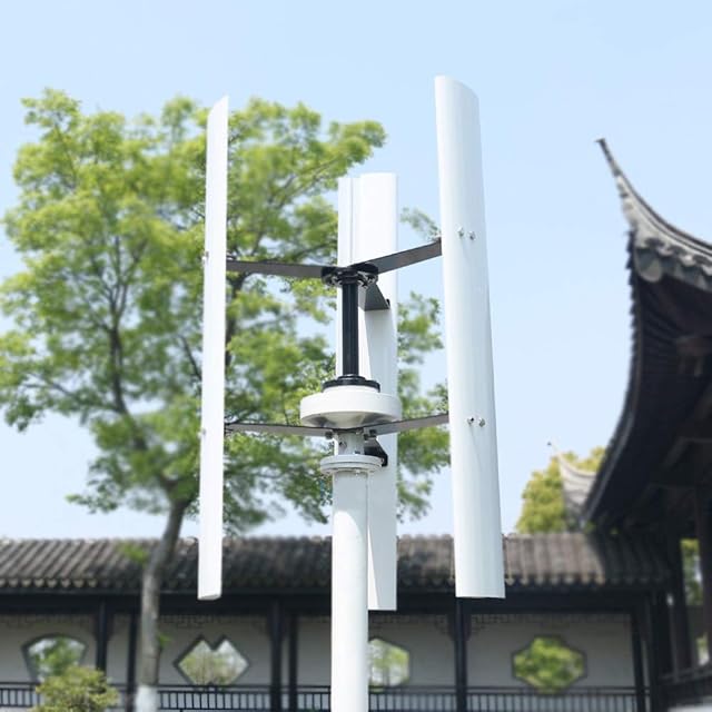 600w Vertical Wind Turbine Generator with MPPT Controller 12v 24v 48v 3 Phase With 3 blades Designed for Home or Streetlight Projects (24V, 600W with Controller) Recensie