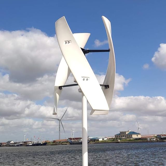 600W Vertical Wind Turbine 12V 24V 48V Wind Generator with 3 Blade and MPPT Charge Controller for Homeuse RV Boat Farm (48V with Controller) Recensie