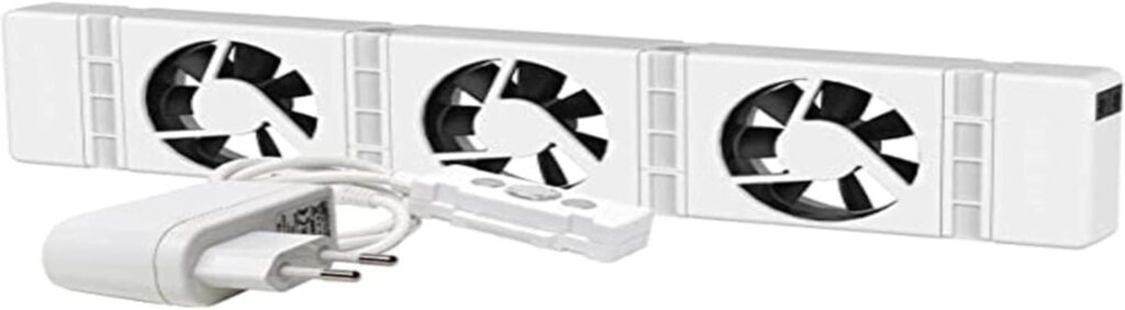 Modern power strip with safety shutters, flexible outlets, European plug, integrated on/off switch.