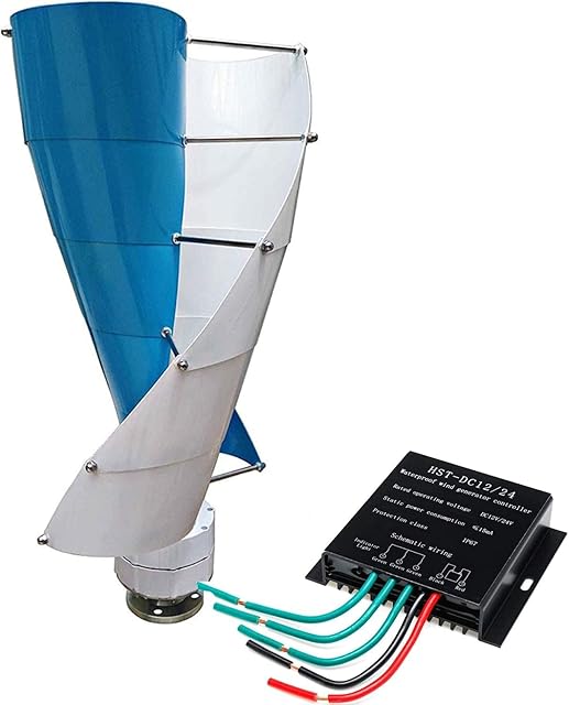 8000W 12V 24V Wind Turbine Generator with 5 Blades Horizontal Windmill Energy Wind Turbine Generator Charge for Home Camping Recensie