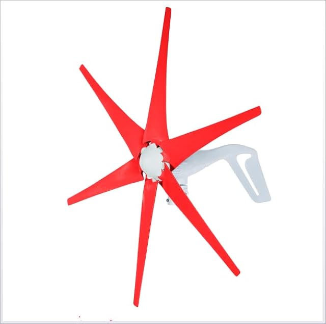8000W Red Wind Generator Wind Turbine with Nylon Fiber Use for Farm Boat Home Company Ship Recensie