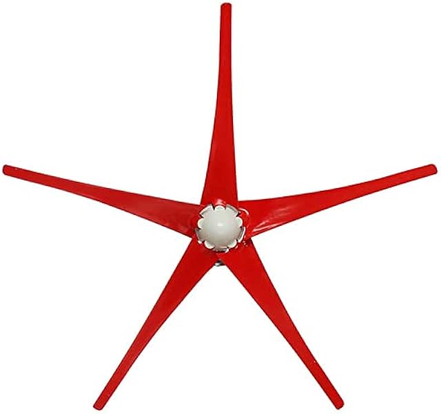 800W 12V 24V 48V Wind Turbine Generator with 5 Blades Waterproof Controller Home Use Three-Phase AC Permanent Magnet Wind Turbine Red Recensie