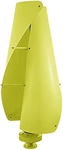 Yellow Vertical Wind Turbine, 220V 12V 24V 48V 6000W 2 Blades Low Wind Speed ‚Äã‚ÄãStart Low Noise Rotation Wind Turbine Generator for Home Farm Recensie
