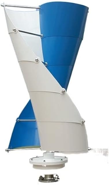 Wind Turbine Generator, 3000W Wind Vertical Turbine Generator Alternative Free Energy Windmill 24V 48V MPPT Controller Wind System for Hybrid Solar Wind System(Blue White,MPPT CONTROLLER_12V) Recensie