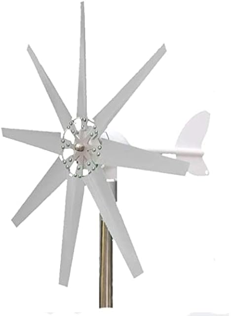 12V24V 48V 8 Blades Horizontal Wind Turbine Generator,8000W Home Vertical Wind Turbine Generator Kit with MPPT Controller Recensie