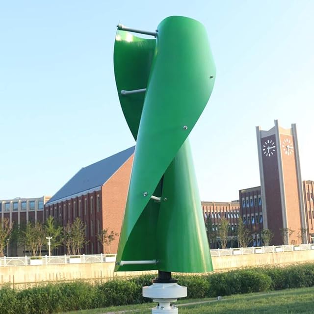 600W 1000W 2000W Verticale Windturbine: Dé Groene Keuze? 7 600w 1000w 2000w Vertical Wind Turbine 3 Phase 12V 24V 48V 96V Vertical Coreless Wind Generator Green White Orange Blades (48V with MPPT Controller, Green) Recensie