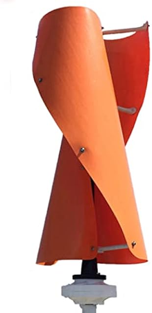 No Noise 3 Phase AC Vertical Wind Generator+MPPT Controller,6000W 48V 2 Blades Spiral Wind Turbine Blade Height 0.96M Diameter 0.47M for Home Yacht Farm Recensie