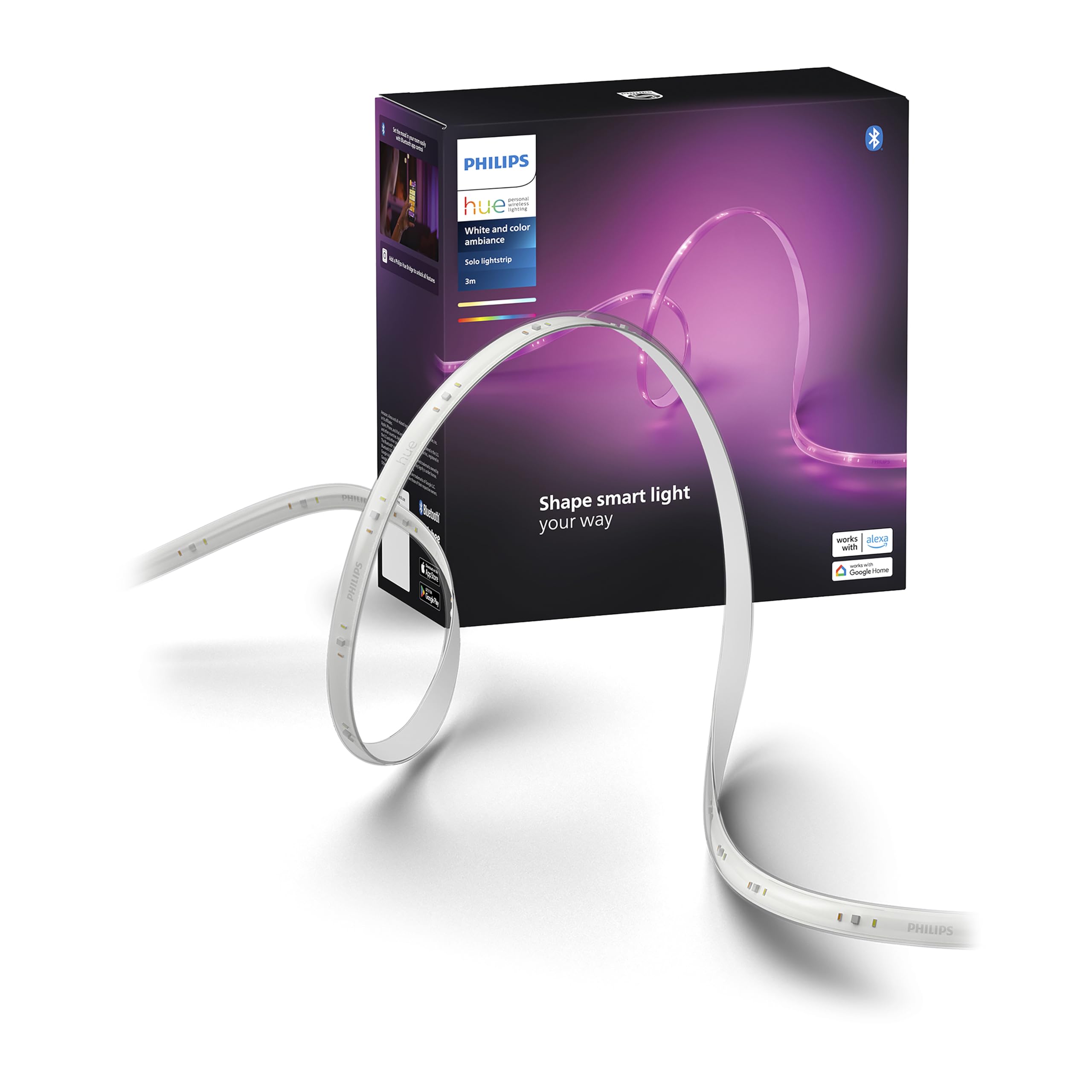 Philips Hue LED Strip 3 Meter Recensie: De Beste Slimme Verlichting? 2 Philips Hue Solo Lightstrip with smart home features and color ambiance.