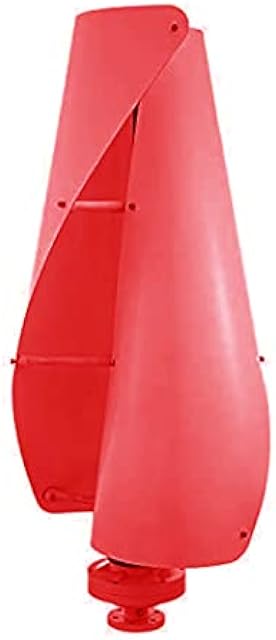 Red Wind Generator Turbine,12000W 12V 24V 48V 220V 2 Blades High Power Spiral Wind Turbine Kit with Charge Controller for Home Camping Recensie