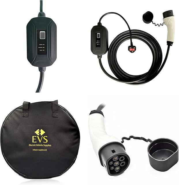 Electric Vehicle Supplies Type-2 draagbare EV oplader: De beste keuze voor EV-eigenaren? 3 Electric Vehicle Supplies Type-2, portable EV charger, 13A, 3 pin UK plug, Recensie