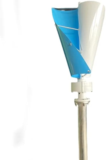 Vertical Wind Turbine, 12V 24V 48V Upright Coreless Wind Generator red Blades Recensie