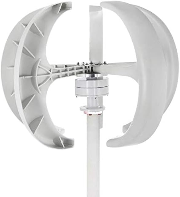White Lantern Vertical Wind Generator 400W, 12V/24V/48V Wind Turbine Generator 5 Leaves with Controller Recensie
