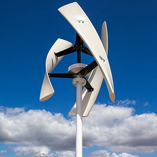 Wind Turbine Vertical Axis X Type Wind Energy Power Generator White 400w 24v with Free MPPT Controller Low Noise Recensie